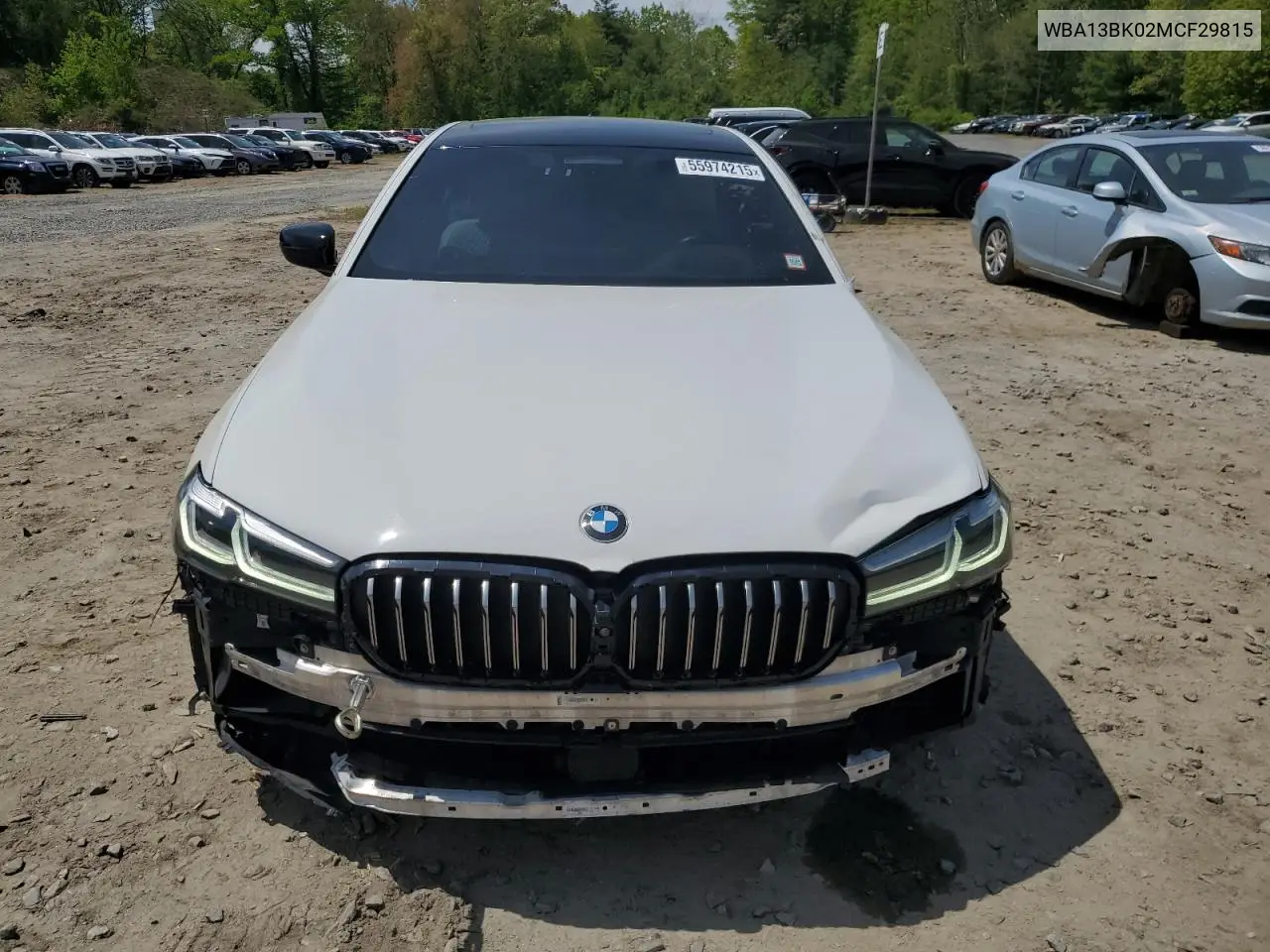 2021 BMW M550Xi VIN: WBA13BK02MCF29815 Lot: 55974215