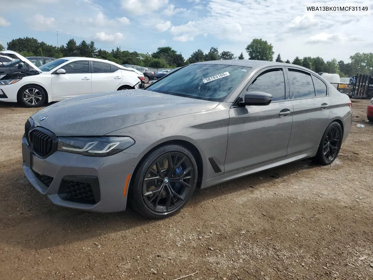 2021 BMW M550Xi VIN: WBA13BK01MCF31149 Lot: 58783165