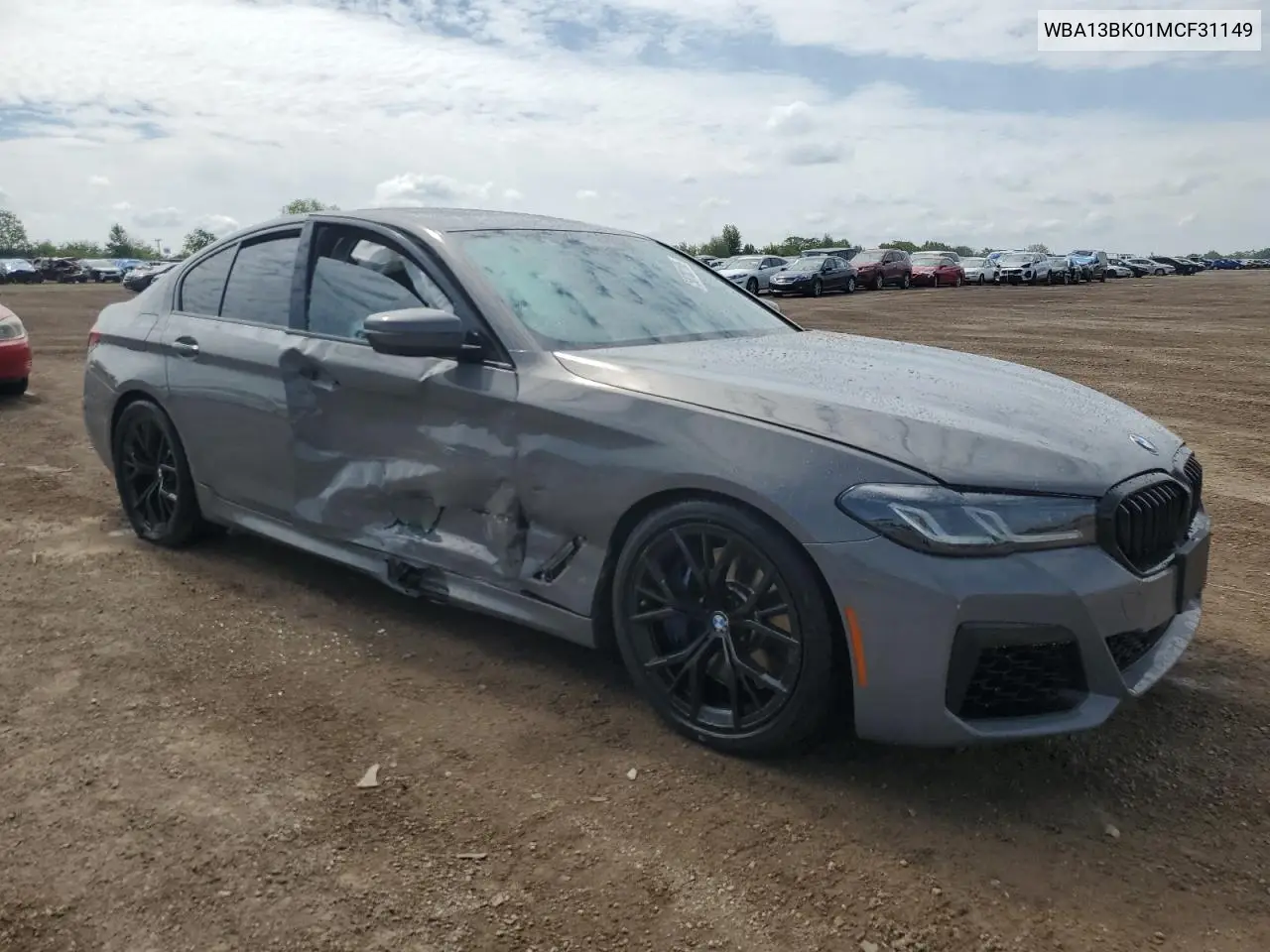 2021 BMW M550Xi VIN: WBA13BK01MCF31149 Lot: 58783165