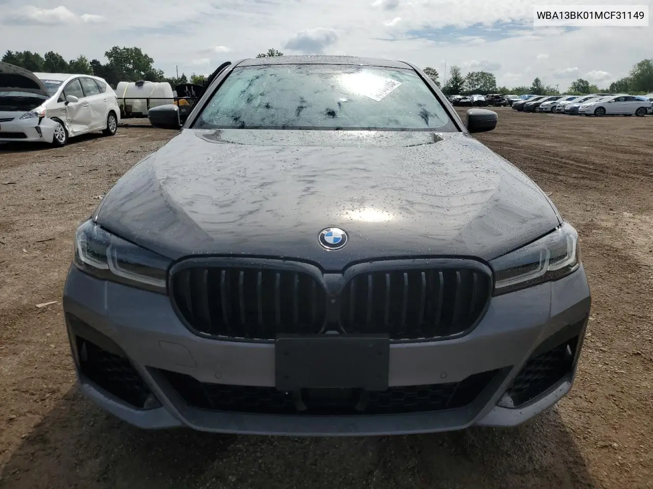 2021 BMW M550Xi VIN: WBA13BK01MCF31149 Lot: 58783165