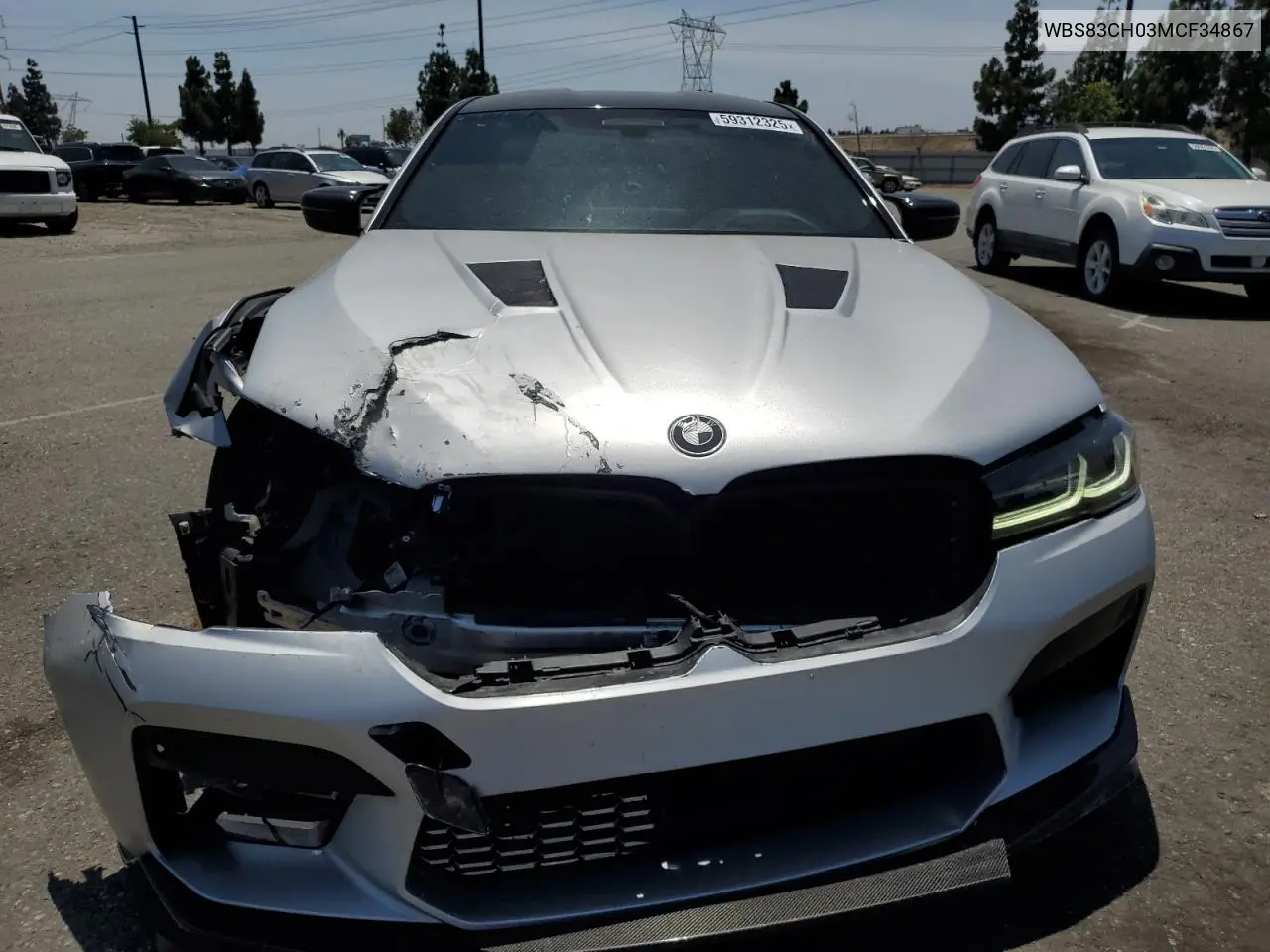2021 BMW M5 VIN: WBS83CH03MCF34867 Lot: 59312325