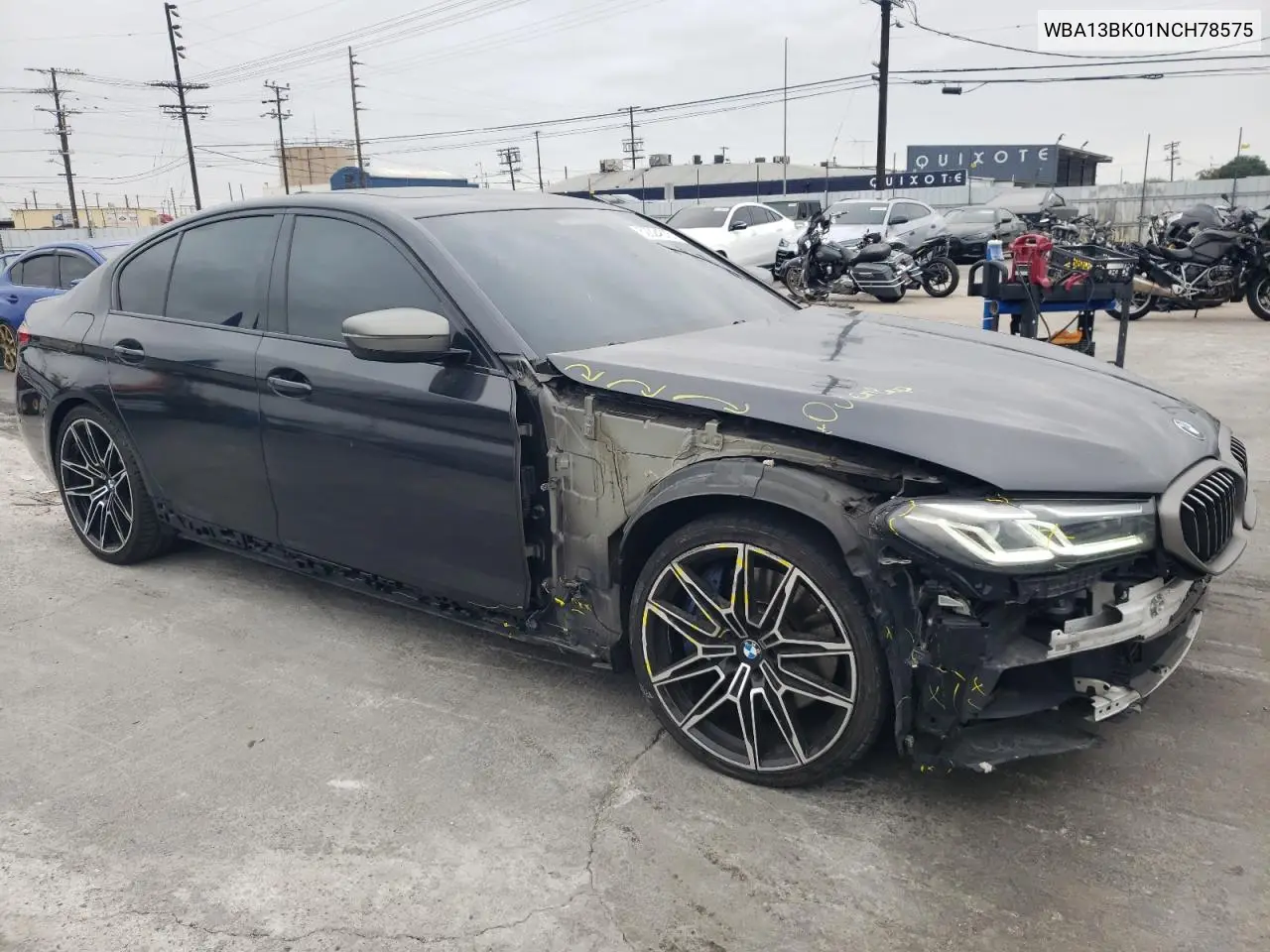 2022 BMW M550Xi VIN: WBA13BK01NCH78575 Lot: 52324675