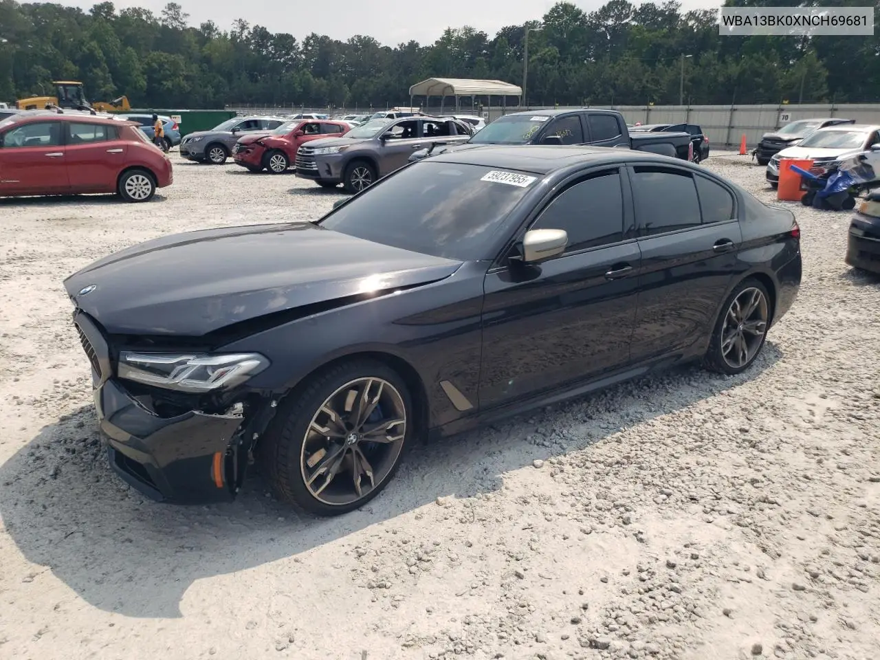 2022 BMW M550Xi VIN: WBA13BK0XNCH69681 Lot: 59237955