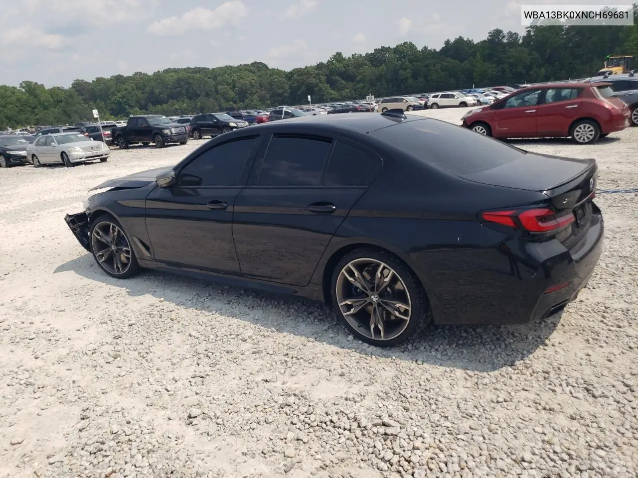 2022 BMW M550Xi VIN: WBA13BK0XNCH69681 Lot: 59237955