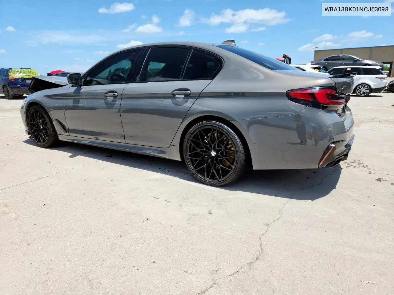 2022 BMW M550Xi VIN: WBA13BK01NCJ63098 Lot: 62837635