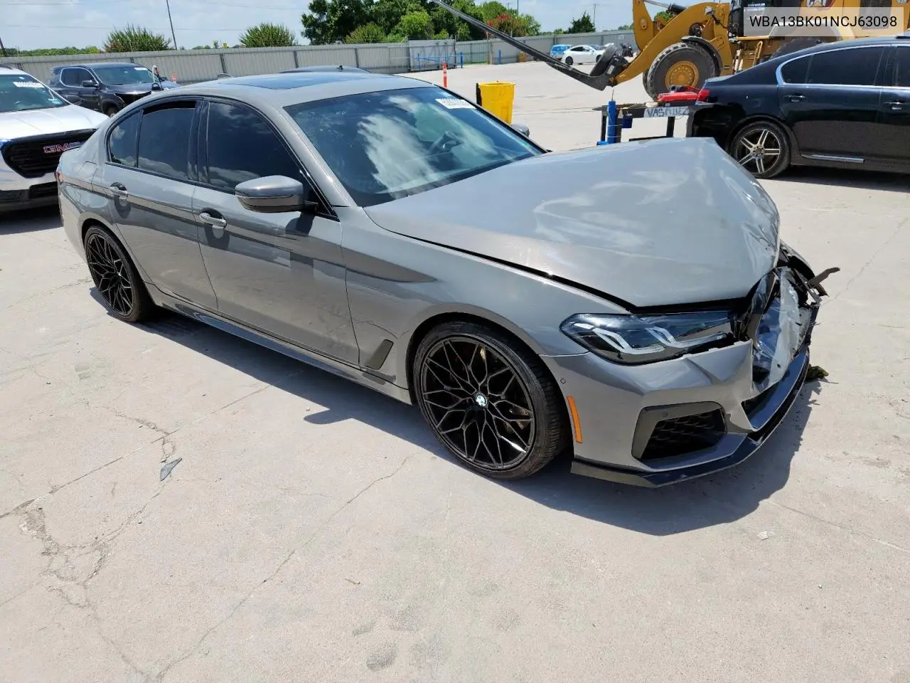 2022 BMW M550Xi VIN: WBA13BK01NCJ63098 Lot: 62837635