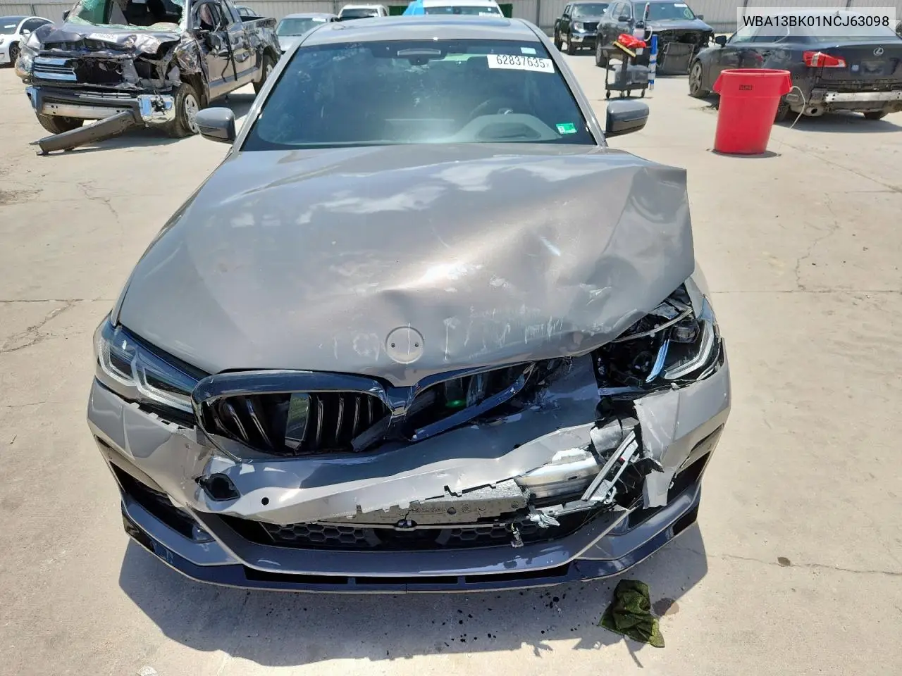 2022 BMW M550Xi VIN: WBA13BK01NCJ63098 Lot: 62837635