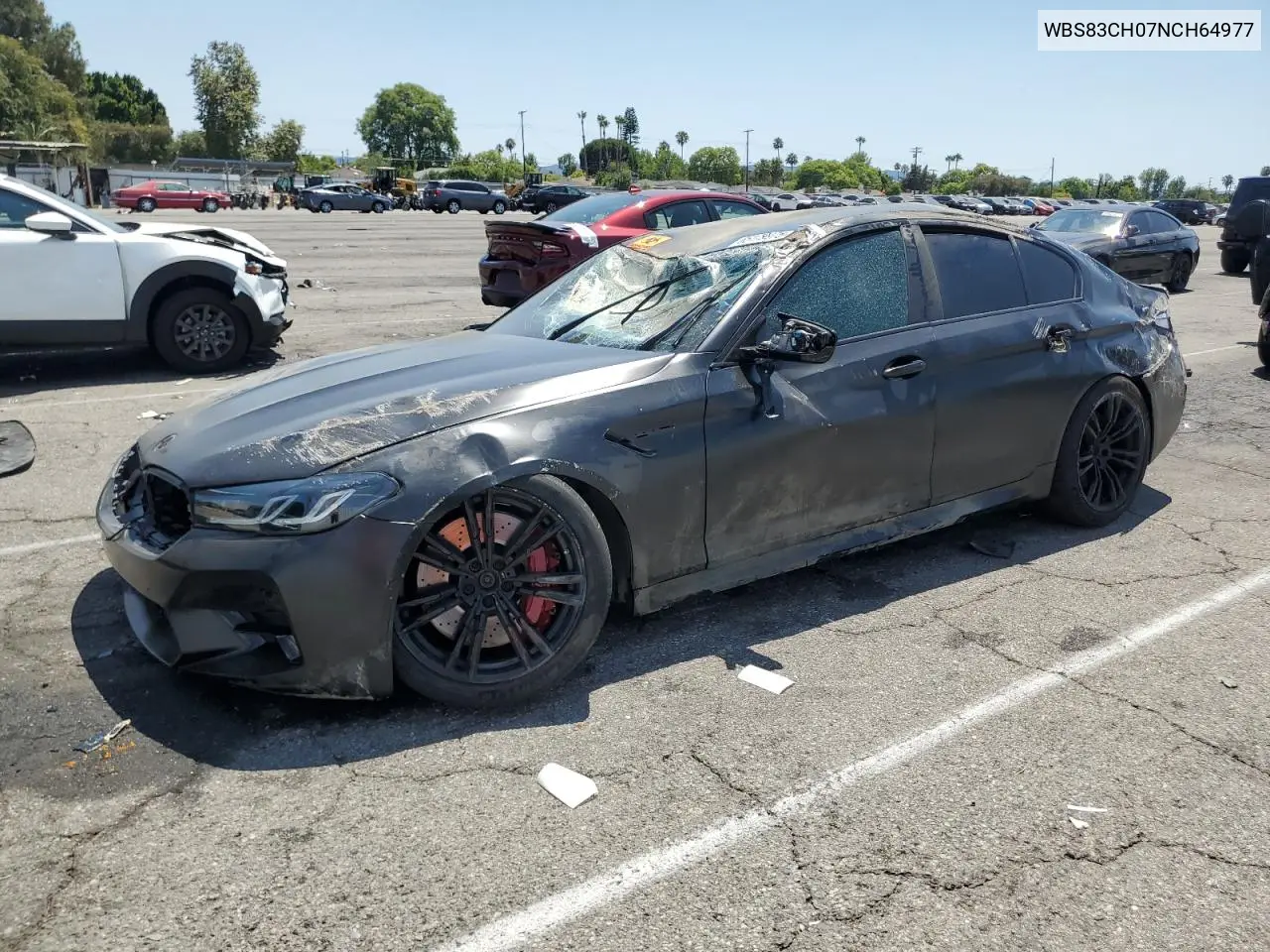 2022 BMW M5 VIN: WBS83CH07NCH64977 Lot: 65179975