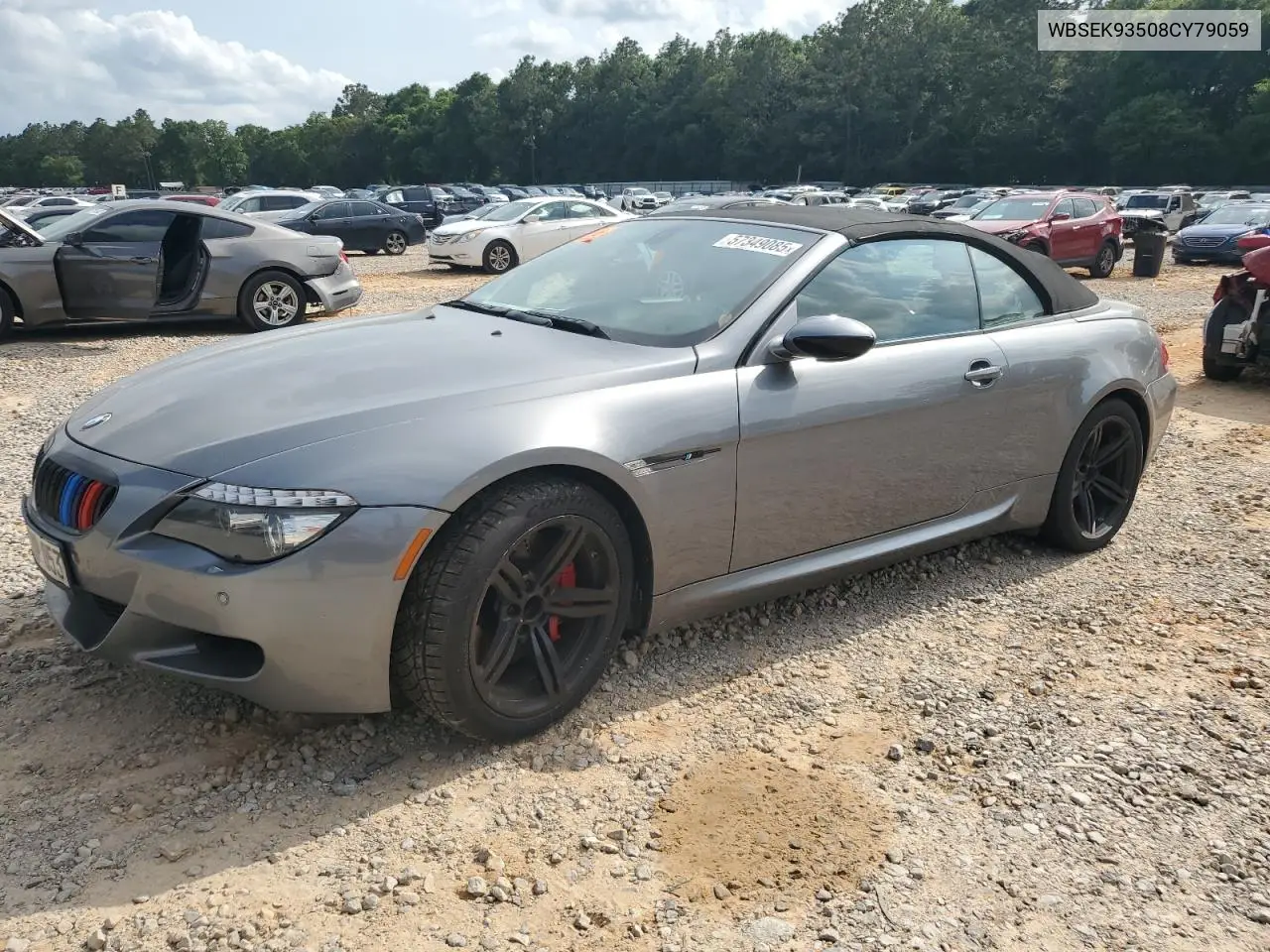 2008 BMW M6 VIN: WBSEK93508CY79059 Lot: 57349085