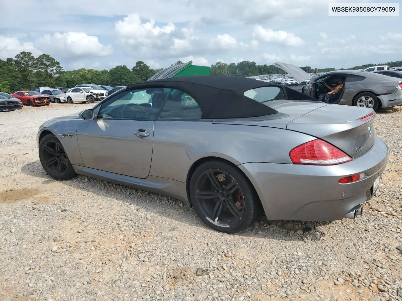 2008 BMW M6 VIN: WBSEK93508CY79059 Lot: 57349085