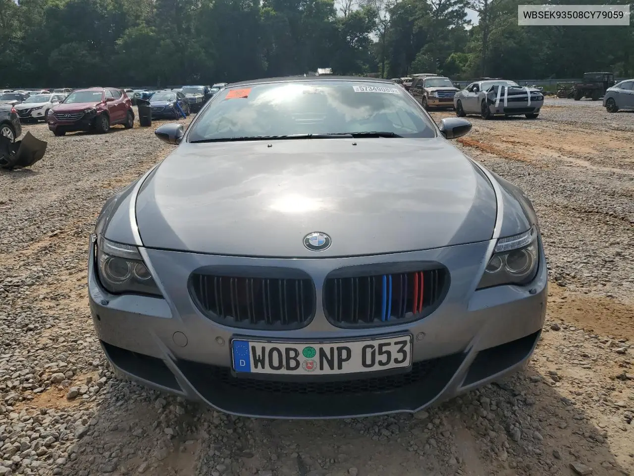 2008 BMW M6 VIN: WBSEK93508CY79059 Lot: 57349085