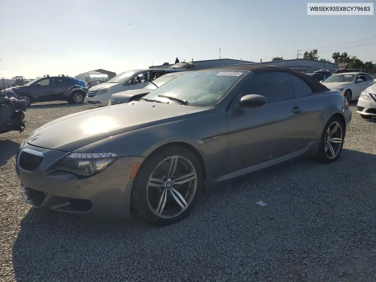 2008 BMW M6 VIN: WBSEK935X8CY79683 Lot: 62013205