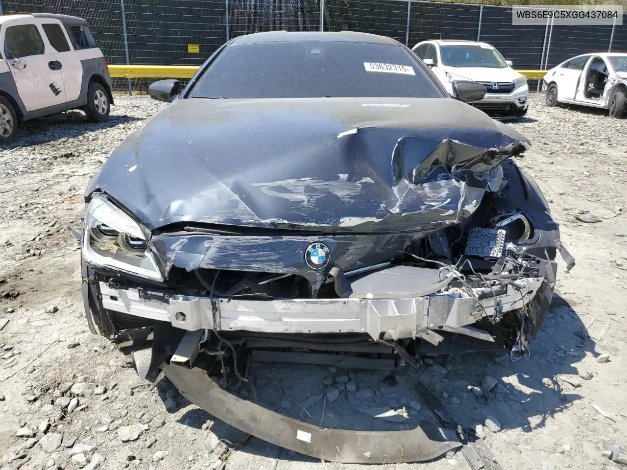 2016 BMW M6 Gran Coupe VIN: WBS6E9C5XGG437084 Lot: 53632315