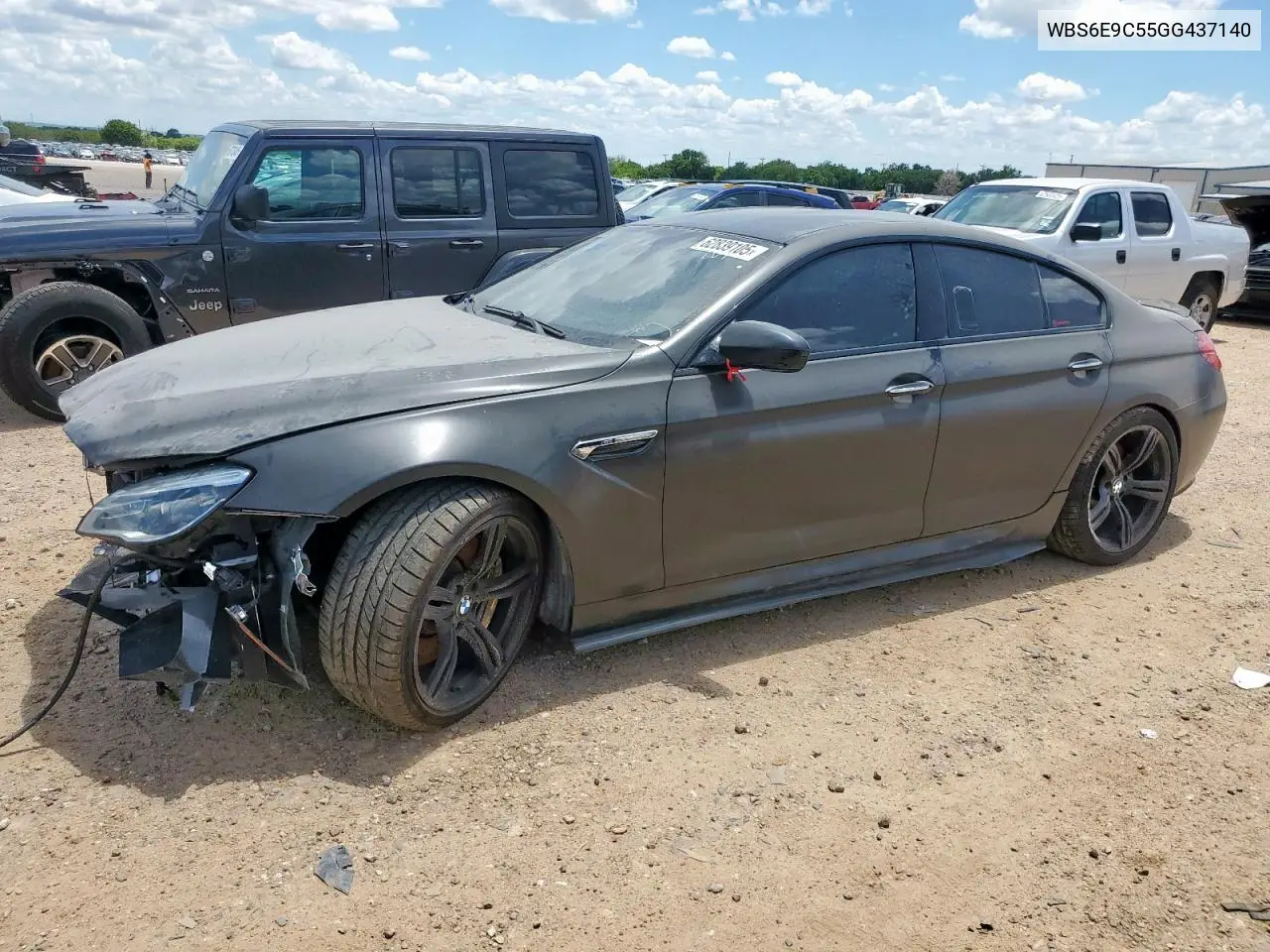 2016 BMW M6 Gran Coupe VIN: WBS6E9C55GG437140 Lot: 62839105