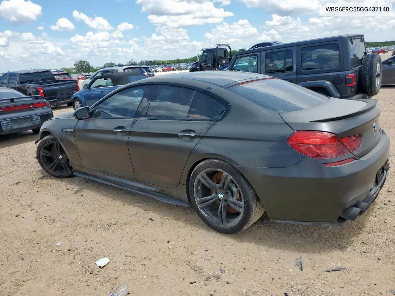 2016 BMW M6 Gran Coupe VIN: WBS6E9C55GG437140 Lot: 62839105