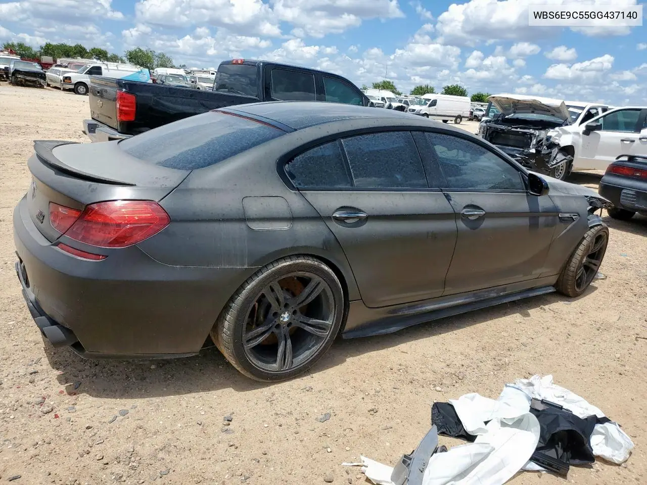 2016 BMW M6 Gran Coupe VIN: WBS6E9C55GG437140 Lot: 62839105