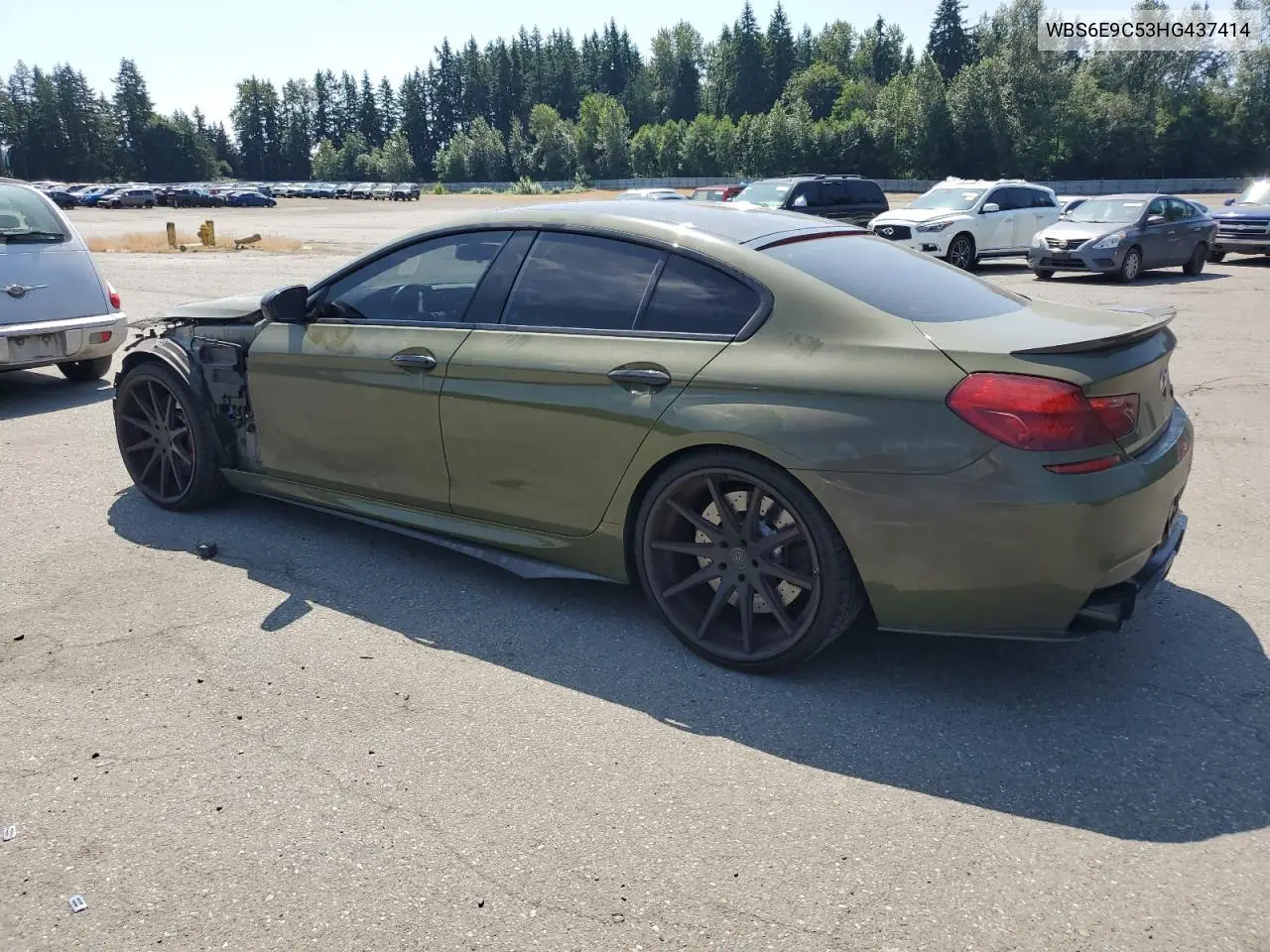 2017 BMW M6 Gran Coupe VIN: WBS6E9C53HG437414 Lot: 61141685