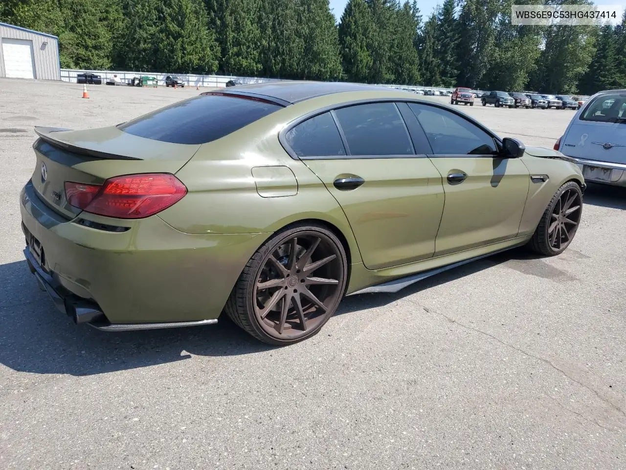 2017 BMW M6 Gran Coupe VIN: WBS6E9C53HG437414 Lot: 61141685