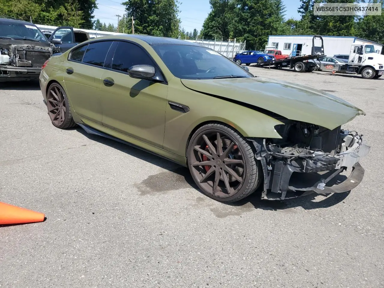 2017 BMW M6 Gran Coupe VIN: WBS6E9C53HG437414 Lot: 61141685