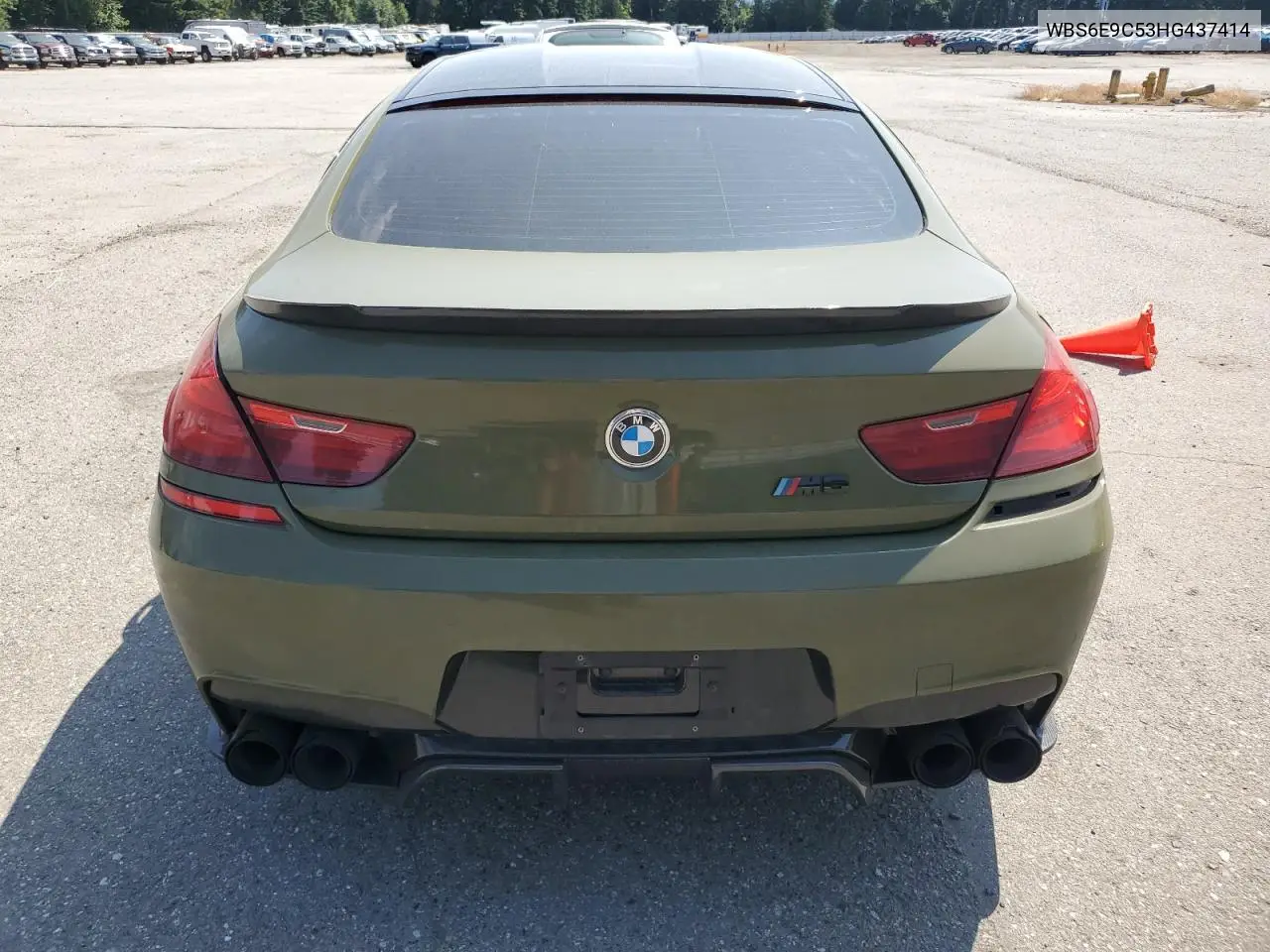 2017 BMW M6 Gran Coupe VIN: WBS6E9C53HG437414 Lot: 61141685