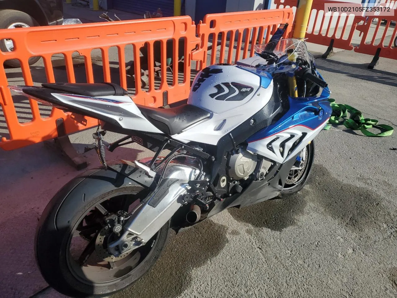 2015 BMW S 1000 Rr VIN: WB10D2105FZ353172 Lot: 83346614