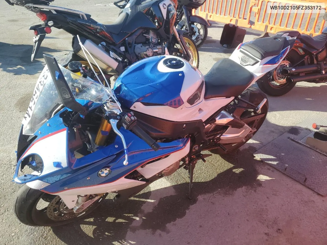 2015 BMW S 1000 Rr VIN: WB10D2105FZ353172 Lot: 83346614