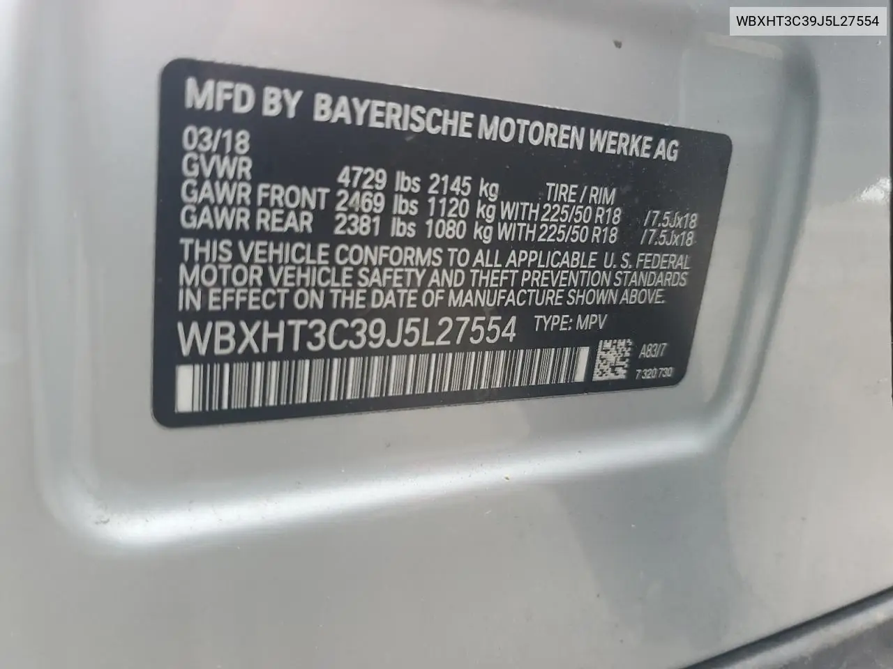 2010 BMW X1 xDrive28I VIN: WBXHT3C39J5L27554 Lot: 61303885