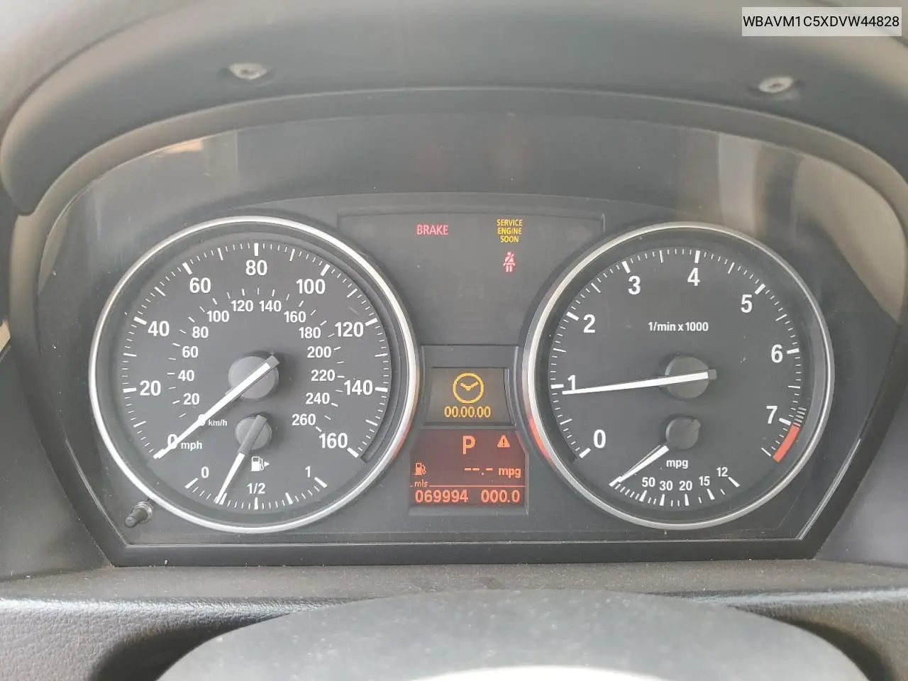 2013 BMW X1 Sdrive28I VIN: WBAVM1C5XDVW44828 Lot: 51654735