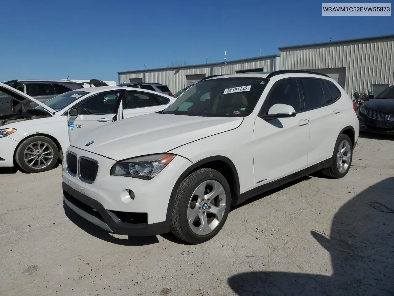 2014 BMW X1 Sdrive28I VIN: WBAVM1C52EVW55873 Lot: 52191135