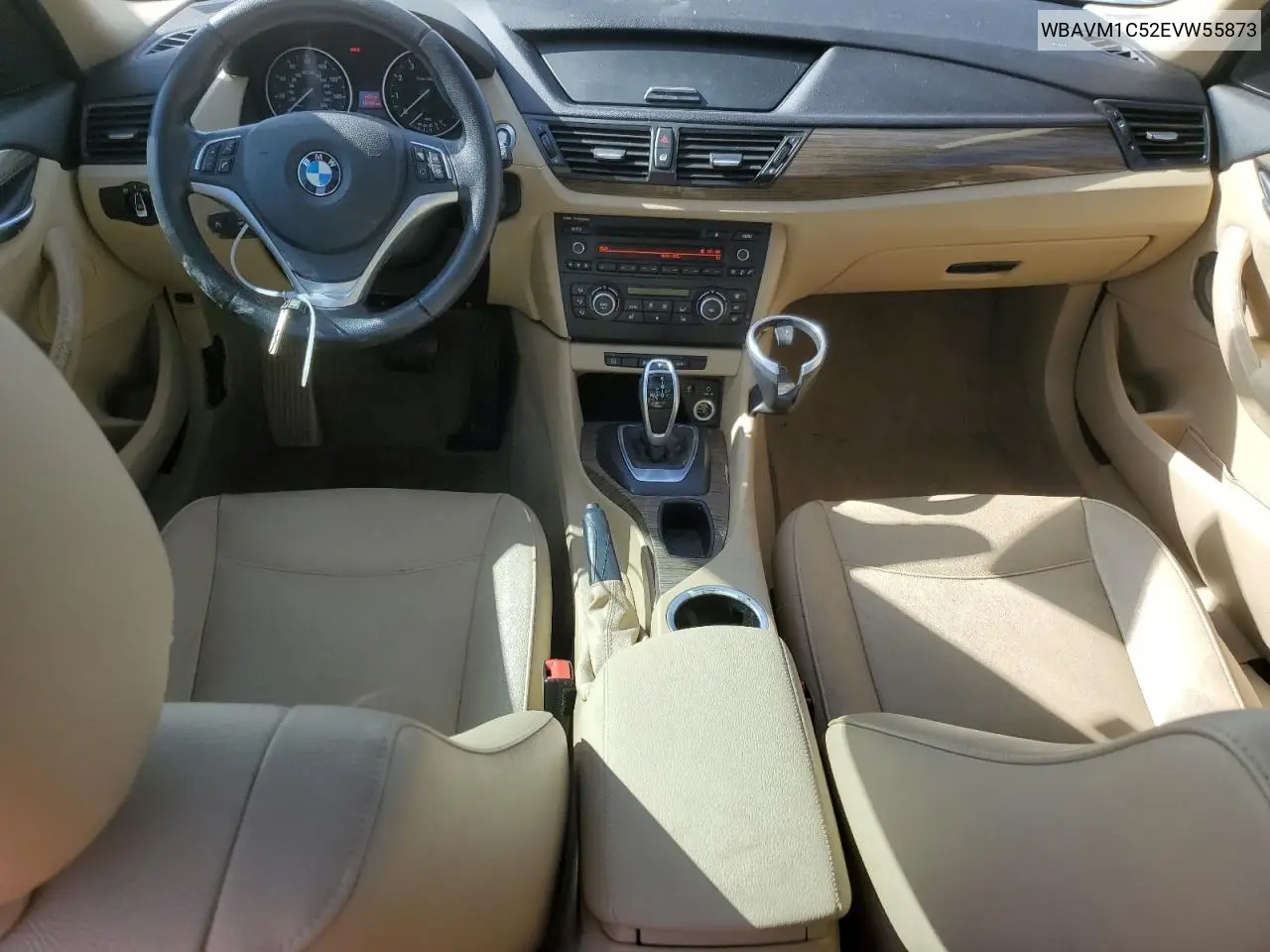 2014 BMW X1 Sdrive28I VIN: WBAVM1C52EVW55873 Lot: 52191135
