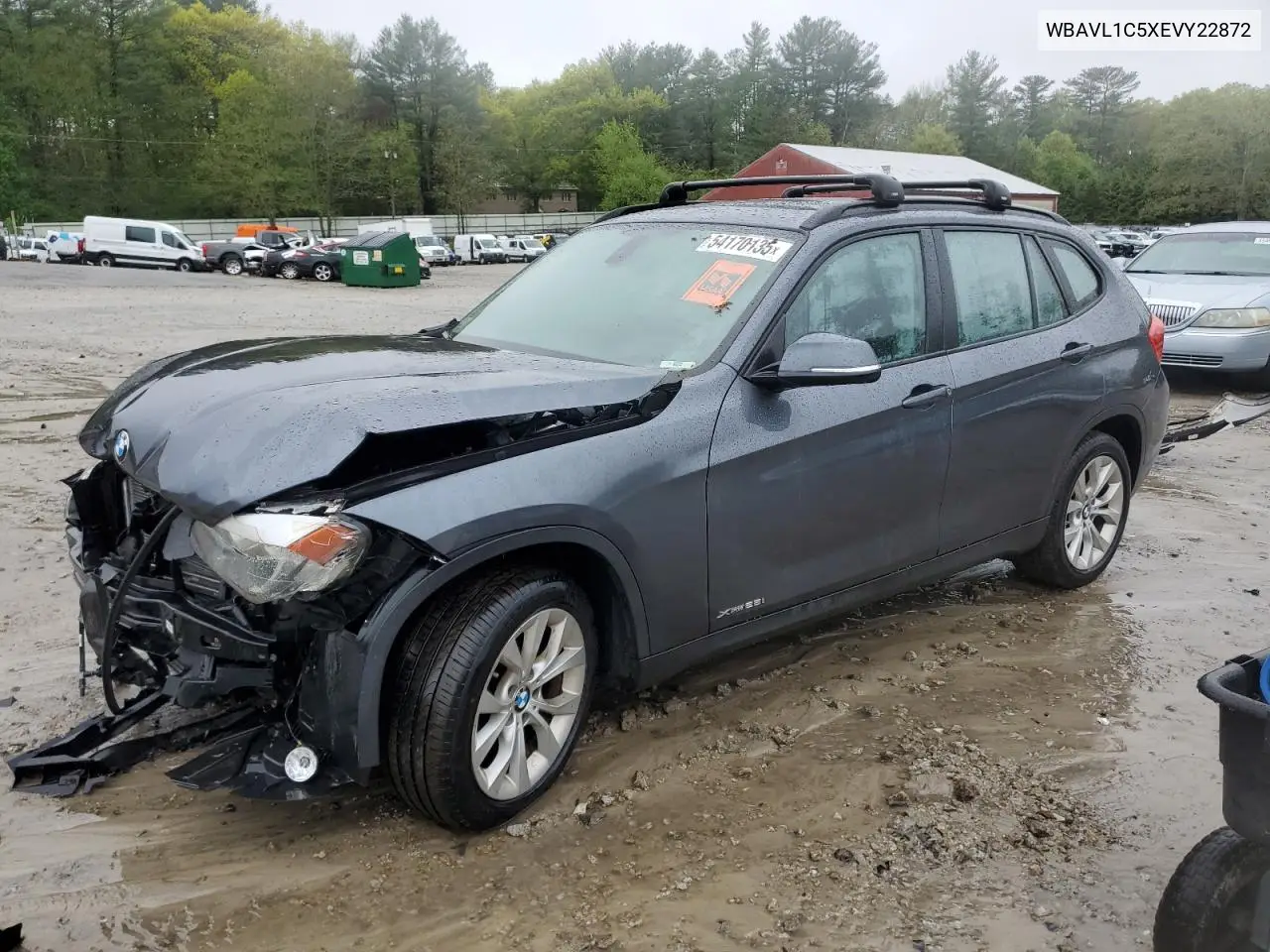 2014 BMW X1 xDrive28I VIN: WBAVL1C5XEVY22872 Lot: 54170135