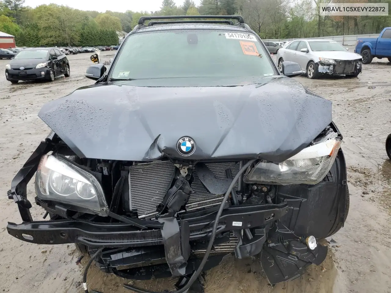 2014 BMW X1 xDrive28I VIN: WBAVL1C5XEVY22872 Lot: 54170135