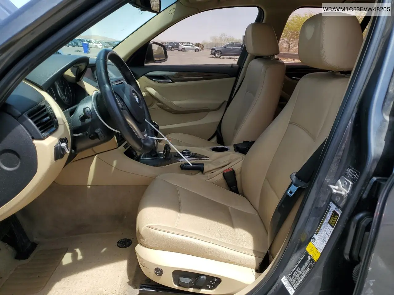 2014 BMW X1 Sdrive28I VIN: WBAVM1C53EVW48205 Lot: 55626665