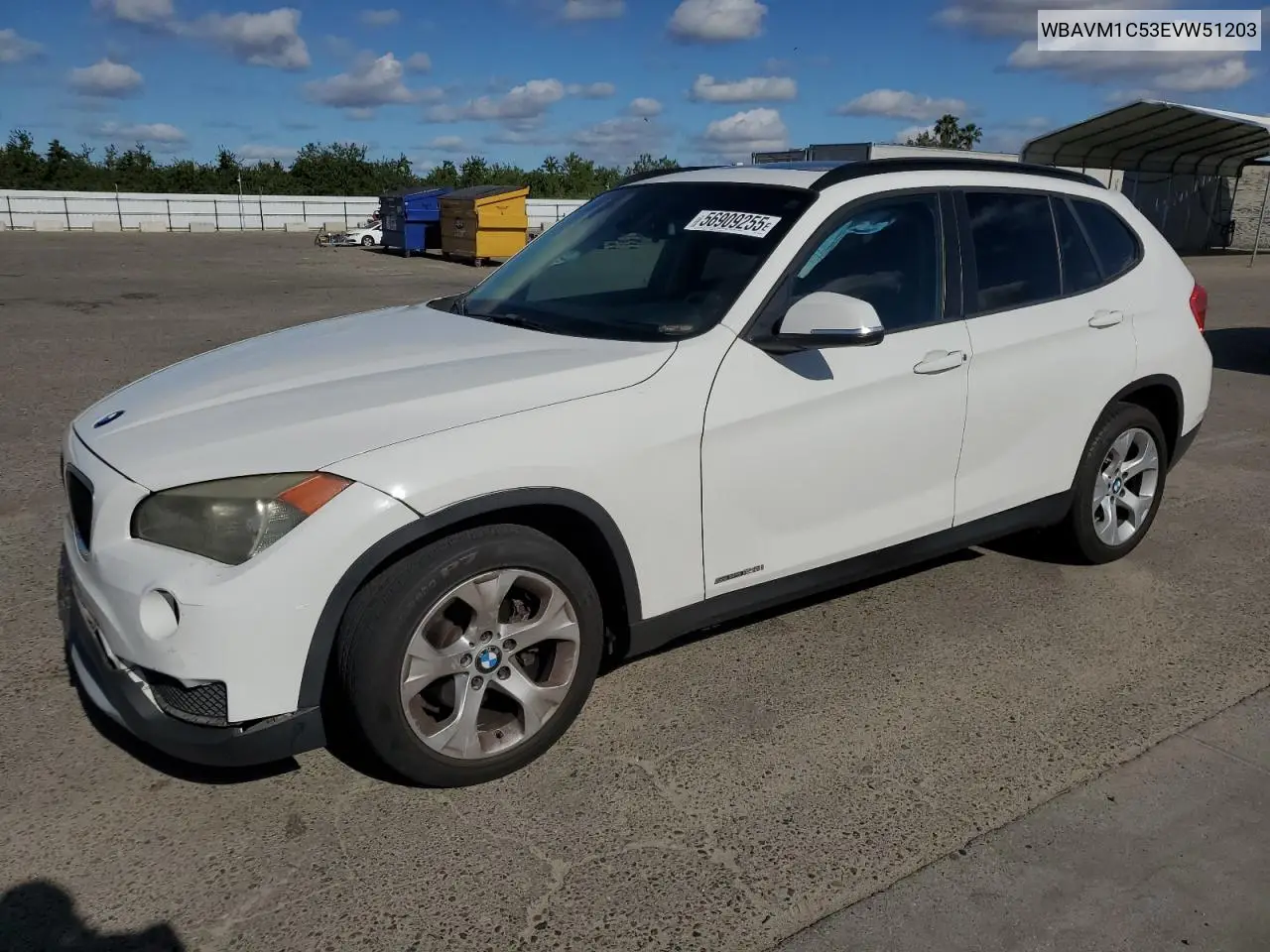 2014 BMW X1 Sdrive28I VIN: WBAVM1C53EVW51203 Lot: 56909255