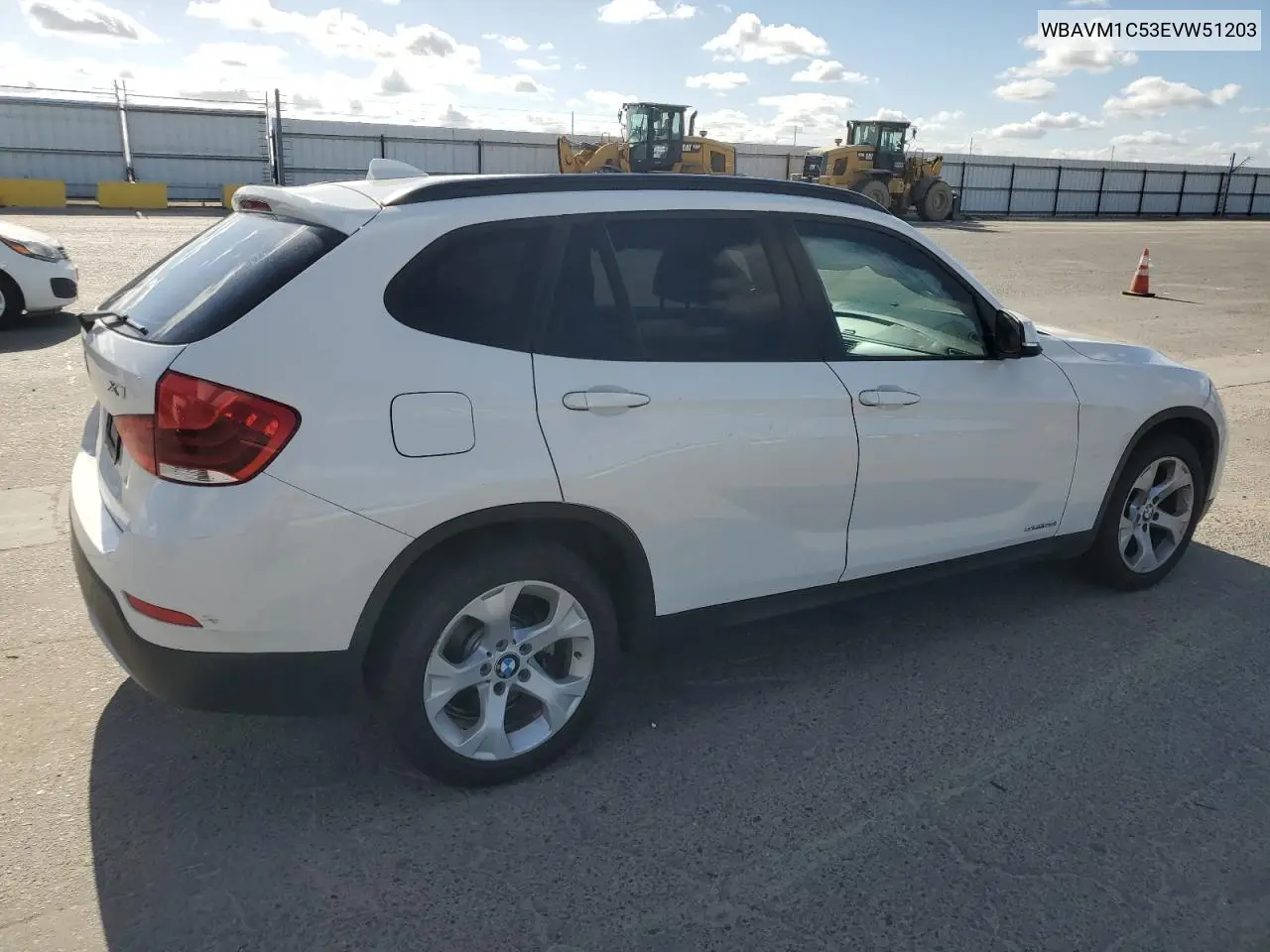 2014 BMW X1 Sdrive28I VIN: WBAVM1C53EVW51203 Lot: 56909255