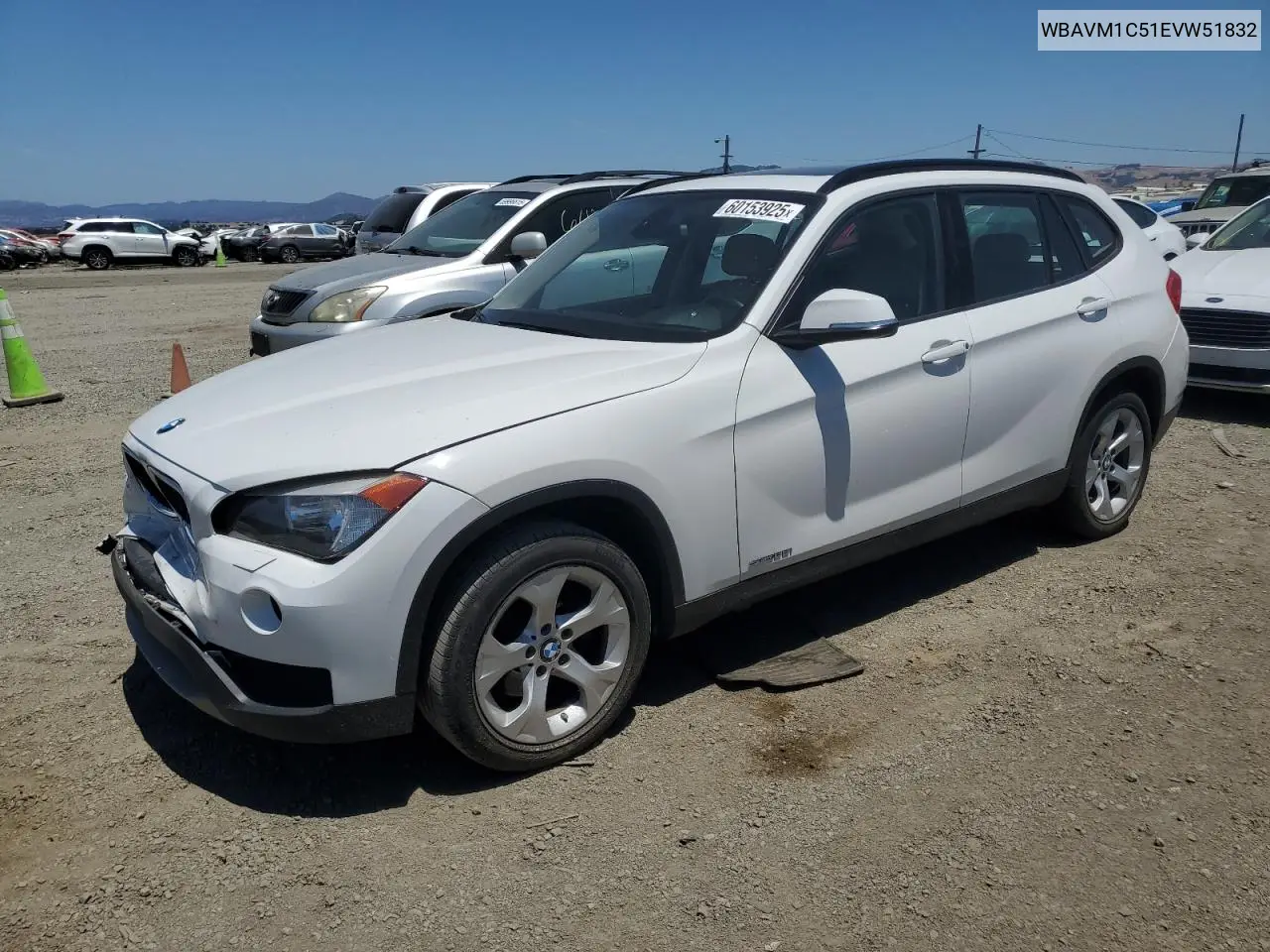 2014 BMW X1 Sdrive28I VIN: WBAVM1C51EVW51832 Lot: 60153925