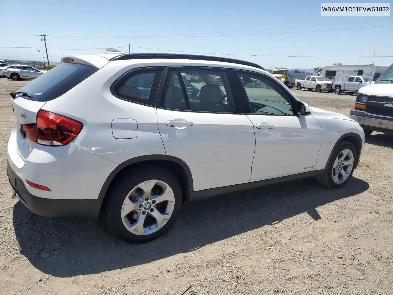 2014 BMW X1 Sdrive28I VIN: WBAVM1C51EVW51832 Lot: 60153925