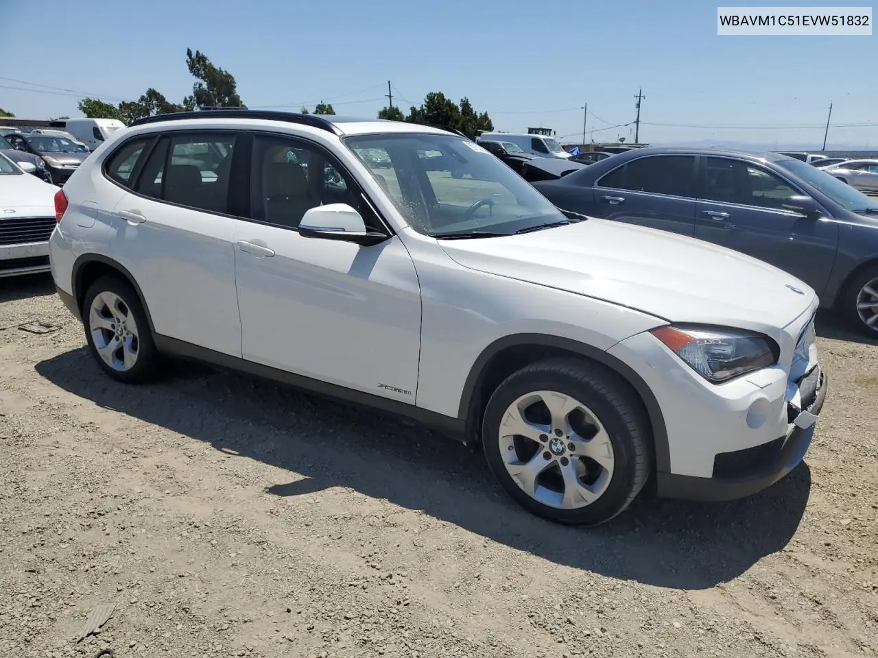 2014 BMW X1 Sdrive28I VIN: WBAVM1C51EVW51832 Lot: 60153925