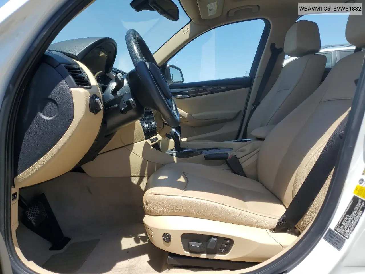 2014 BMW X1 Sdrive28I VIN: WBAVM1C51EVW51832 Lot: 60153925