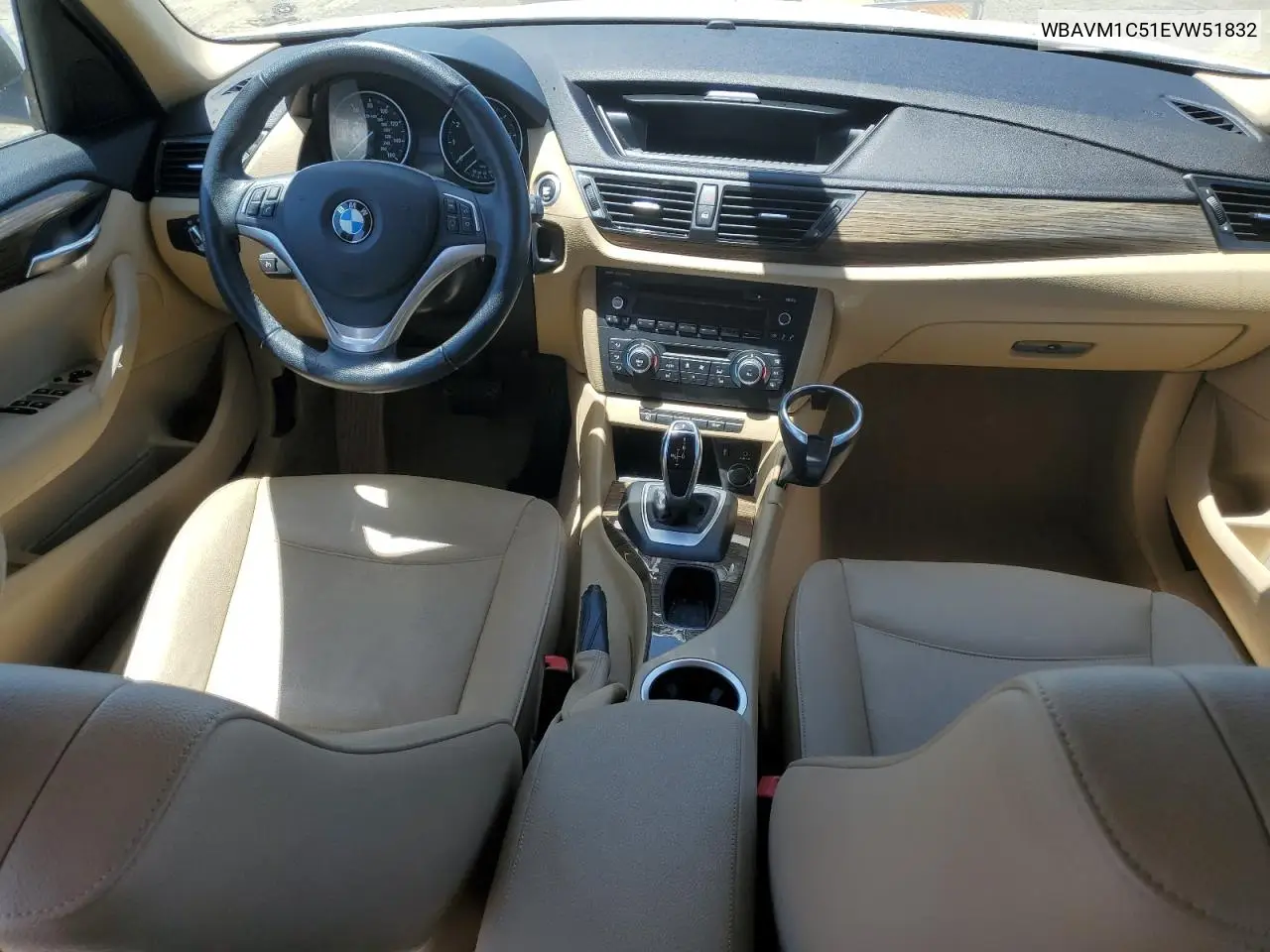 2014 BMW X1 Sdrive28I VIN: WBAVM1C51EVW51832 Lot: 60153925