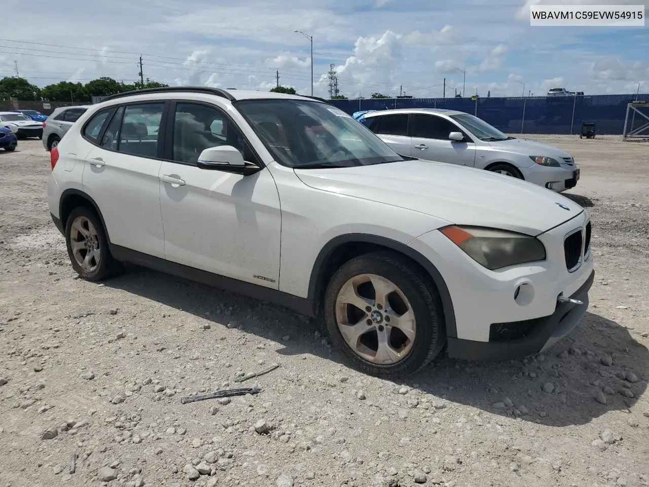 2014 BMW X1 Sdrive28I VIN: WBAVM1C59EVW54915 Lot: 60639785