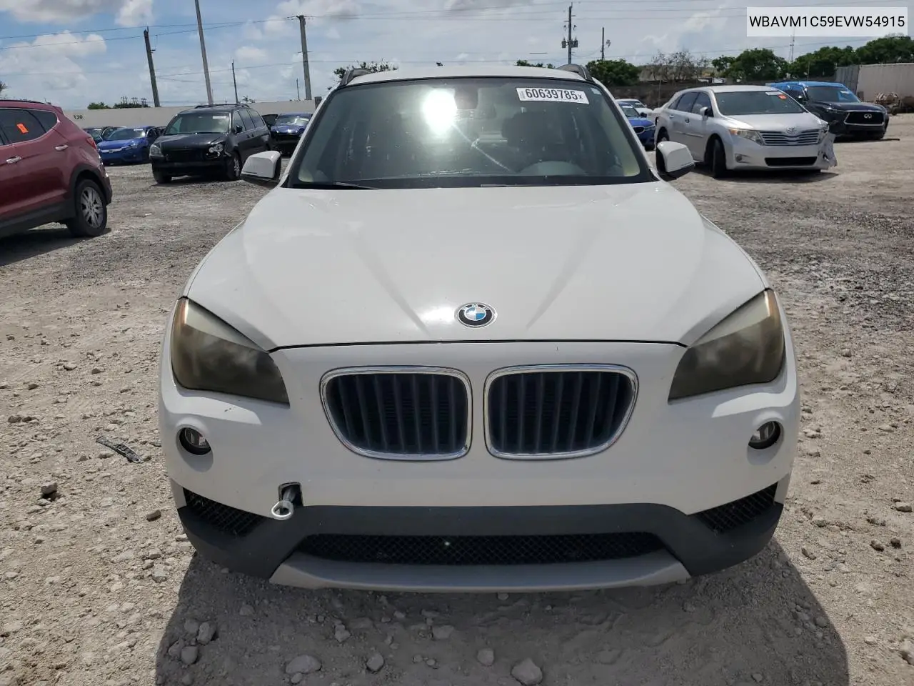 2014 BMW X1 Sdrive28I VIN: WBAVM1C59EVW54915 Lot: 60639785