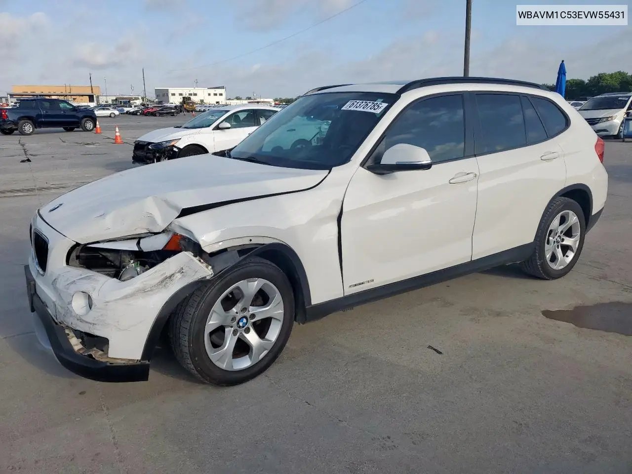 2014 BMW X1 Sdrive28I VIN: WBAVM1C53EVW55431 Lot: 61376785