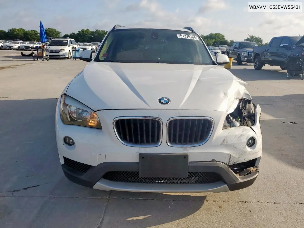 2014 BMW X1 Sdrive28I VIN: WBAVM1C53EVW55431 Lot: 61376785