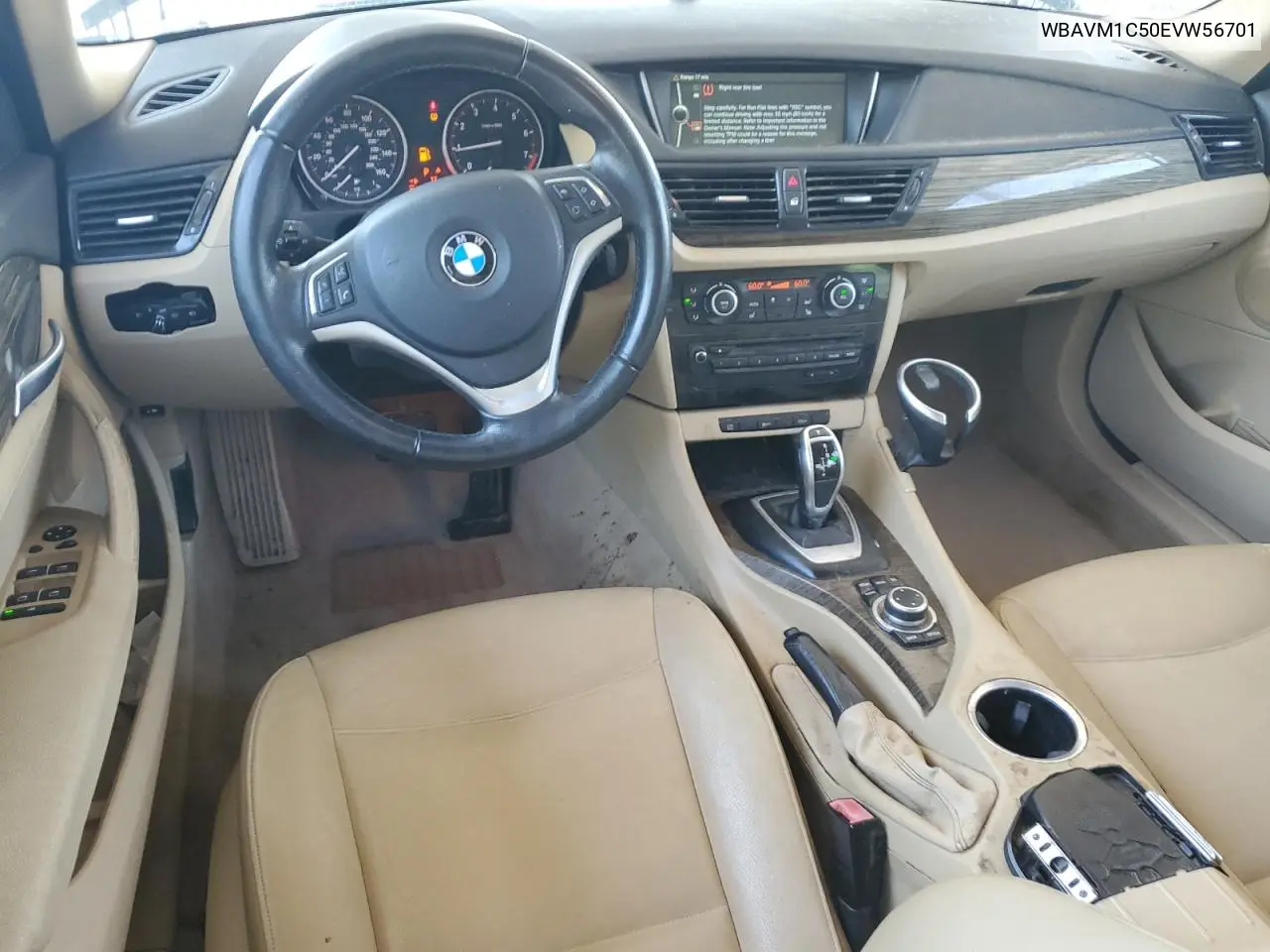 2014 BMW X1 Sdrive28I VIN: WBAVM1C50EVW56701 Lot: 62106465