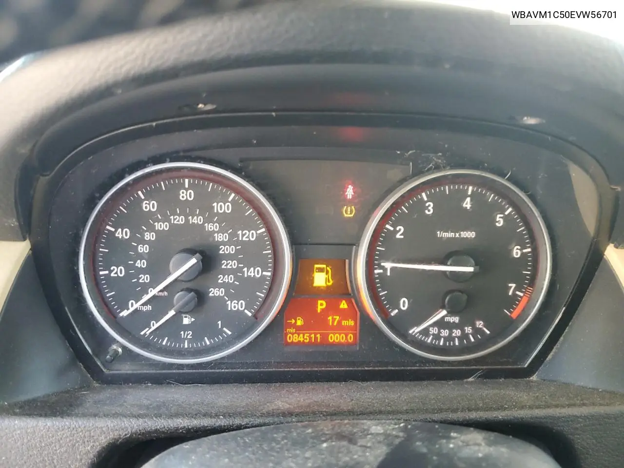 2014 BMW X1 Sdrive28I VIN: WBAVM1C50EVW56701 Lot: 62106465