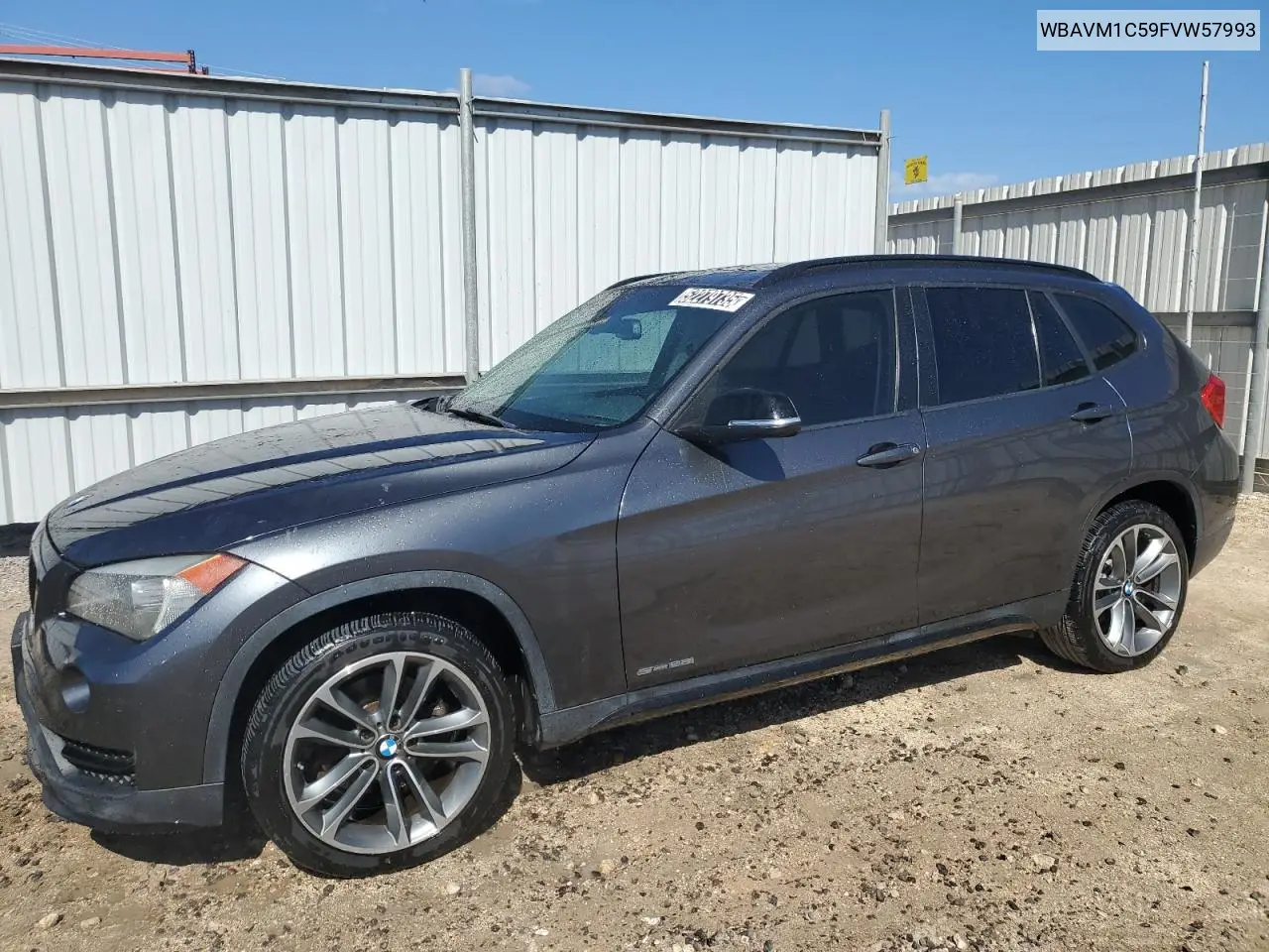 2015 BMW X1 Sdrive28I VIN: WBAVM1C59FVW57993 Lot: 52279735