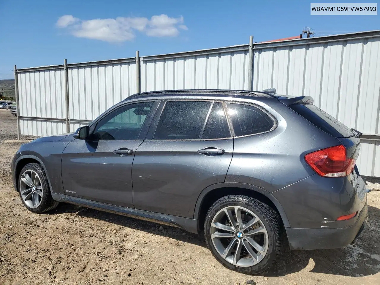 2015 BMW X1 Sdrive28I VIN: WBAVM1C59FVW57993 Lot: 52279735