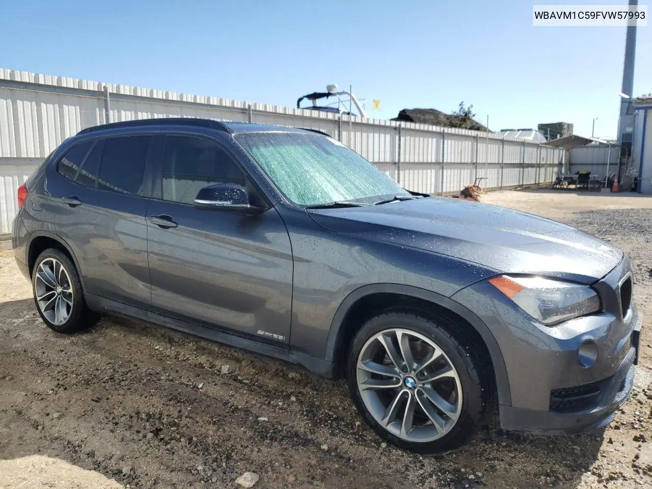 2015 BMW X1 Sdrive28I VIN: WBAVM1C59FVW57993 Lot: 52279735