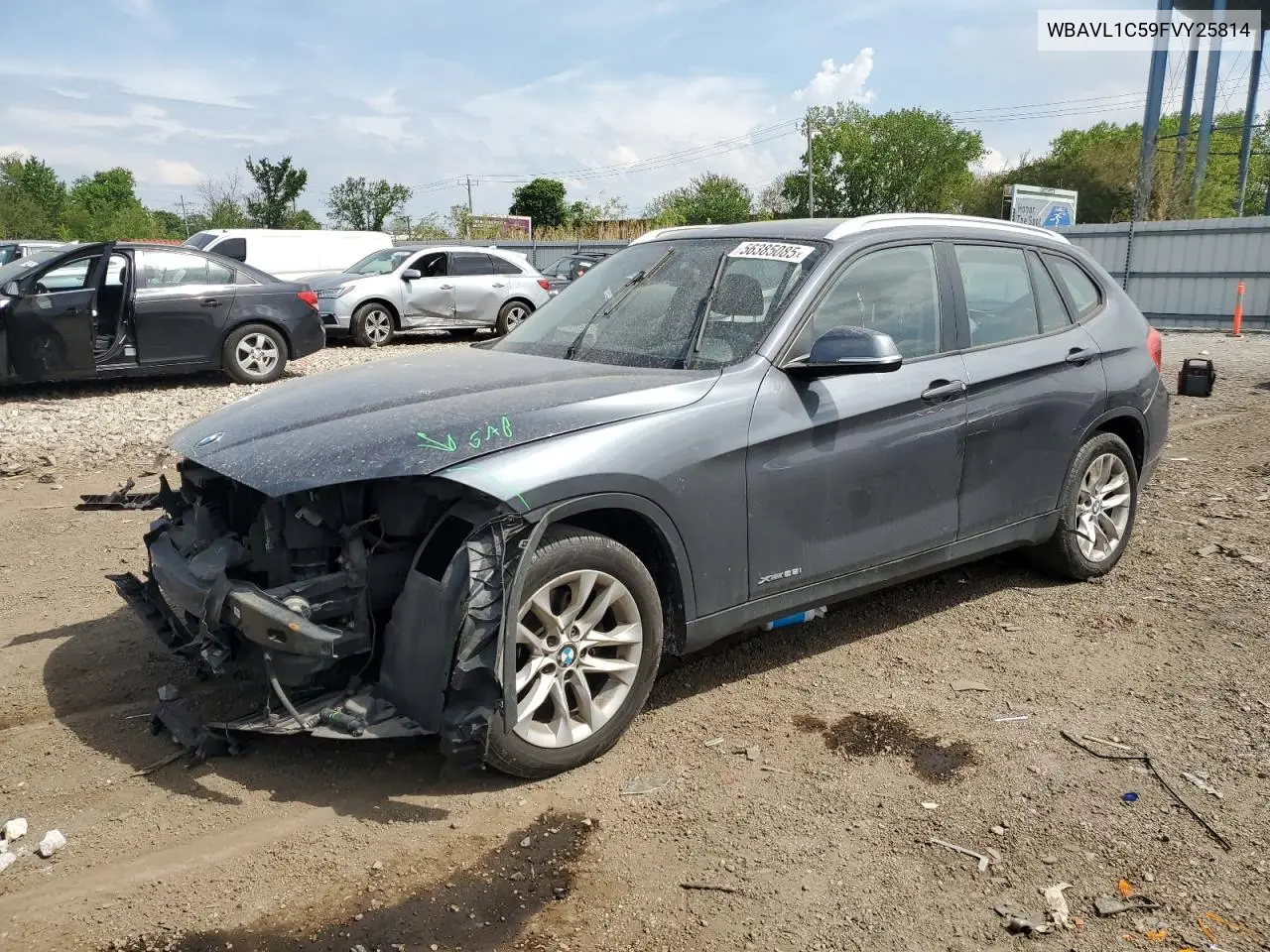 2015 BMW X1 xDrive28I VIN: WBAVL1C59FVY25814 Lot: 56385085
